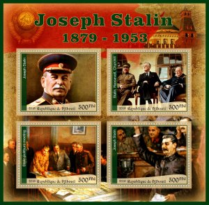 Stamps. Famous people. Joseph Stalin  2019 1+1 sheets perforated