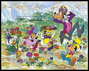 Grenada Grenadines 589, MNH, Disney Easter 1984 souvenir sheet