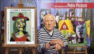 Sao Tome & Principe 2021 MNH Art Stamps Pablo Picasso Paintings 1v S/S