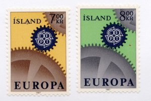 Iceland            389 - 390    MNH OG