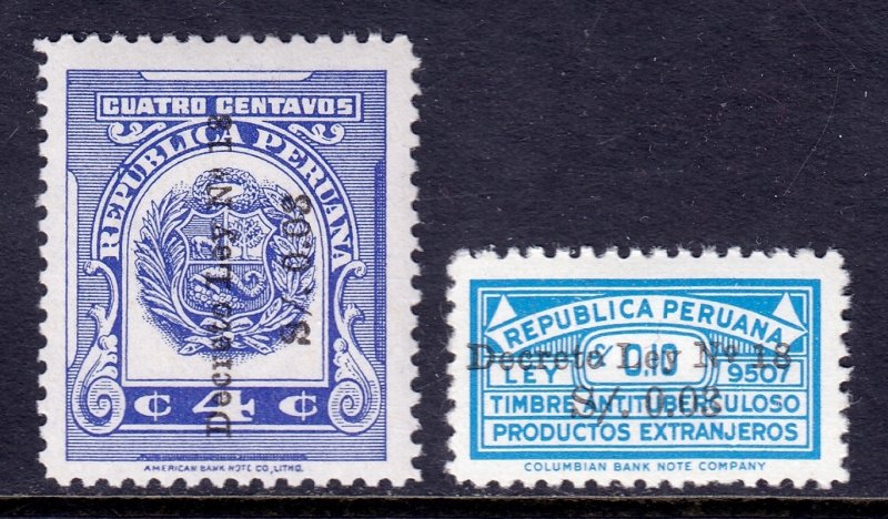 Peru - Scott #RA31-RA32 - MH - SCV $2.20