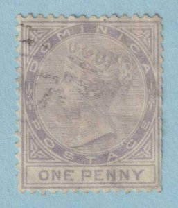 DOMINICA 5  USED - WATERMARK VARIETY CC OVER CROWN - PERF FAULTS - DAD