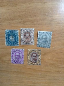 Italy  Sc  #52-56   Used