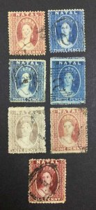 MOMEN: NATAL SG #9-18 1859-63 USED £410 LOT #64570