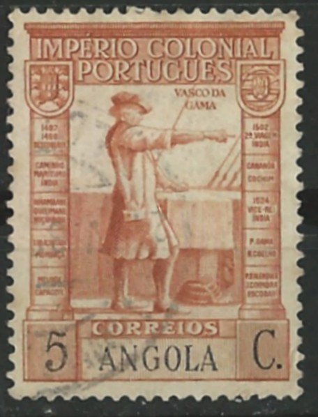 Angola # 275  Vasco de Gama - 5c   (1) VF Used
