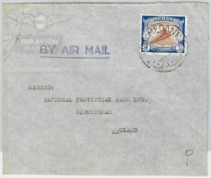 40061 - British SUD@N - POSTAL HISTORY - Airmail COVER: WAD MEDANI to GB - 1952-