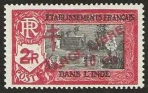 French India, Sc. 202,  mint, hinged. 1943. (F606a)