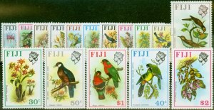 Fiji 1971 Birds & Flowers Set of 16 SG435-450 V.F MNH