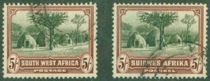 SOUTH WEST AFRICA 118 A-B USED (RL) 7438 CV $6.00 BIN $2.25