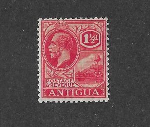 Antigua Sc #43a  1 1/2p  bright scarlet shade NH VF