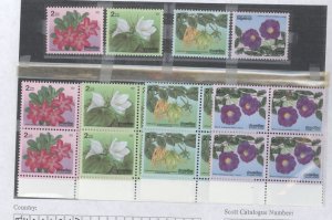 Thailand #1634-37 Mint (NH) Single (Complete Set) (Flowers)