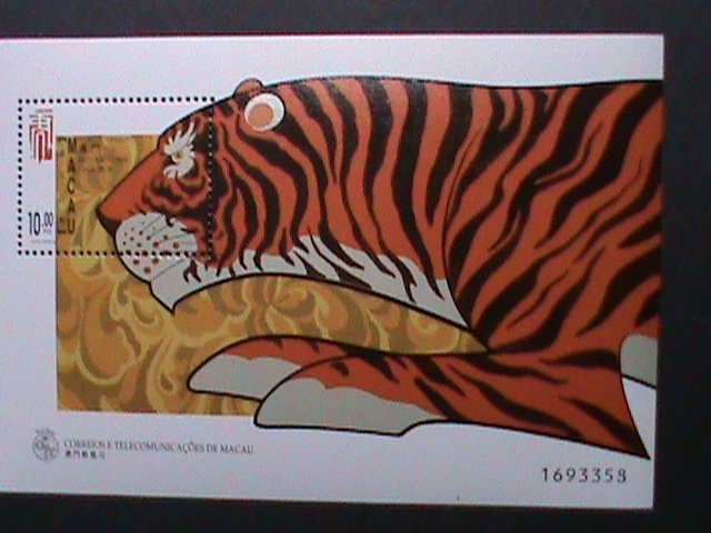 ​MACAU CHINA-1998-SC#908a- YEAR OF THE LOVELY TIGER MNH S/S VERY FINE