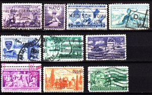 USA lot from years 1952, 1953 used