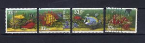 UNITED STATES - 1999 AQUARIUM FISH - SCOTT 3317 TO 3320 - USED