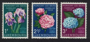 Luxembourg Mondorf-les-Bains Flower Show 3v 1959 MNH SG#656-658 MI#606-608