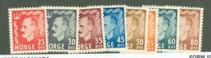 Norway #310-317  Single (Complete Set) (Royalty)