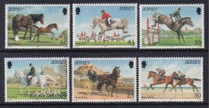 Jersey 767-772 Horses MNH VF