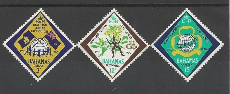 1970 Bahamas Scout Girl Guide Diamond Jubilee MNH