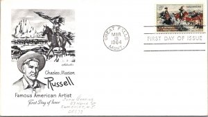 FDC 1964 SC #1243 Artmaster Cachet - Great Falls MT - Single - J5969