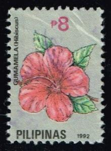 Philippines #2084a Red Hibiscus Flower; used (2.40)