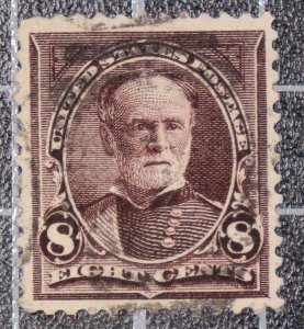 Scott 272 - 8 Cents Sherman - Used - Nice Stamp - SCV - $2.75