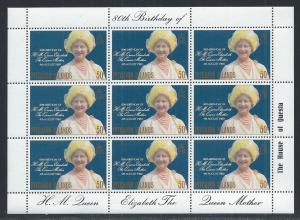 PITCAIRN ISLANDS SC# 193 MINISHEET/9 FVF/MNH 1980