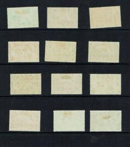 Montserrat: 1938 King George VI Definitive set, all Perf 14, Mint