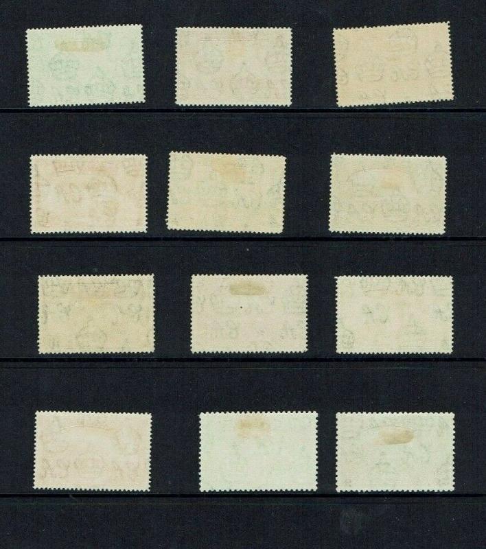 Montserrat: 1938 King George VI Definitive set, all Perf 14, Mint