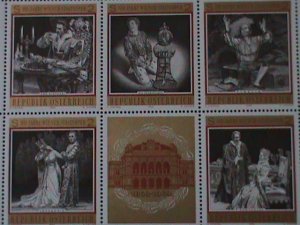 ​AUSTRIA-1969-SC#840-CENTENARY OF VIENNA OPERA HOUSE :MNH SHEET VF-LAST