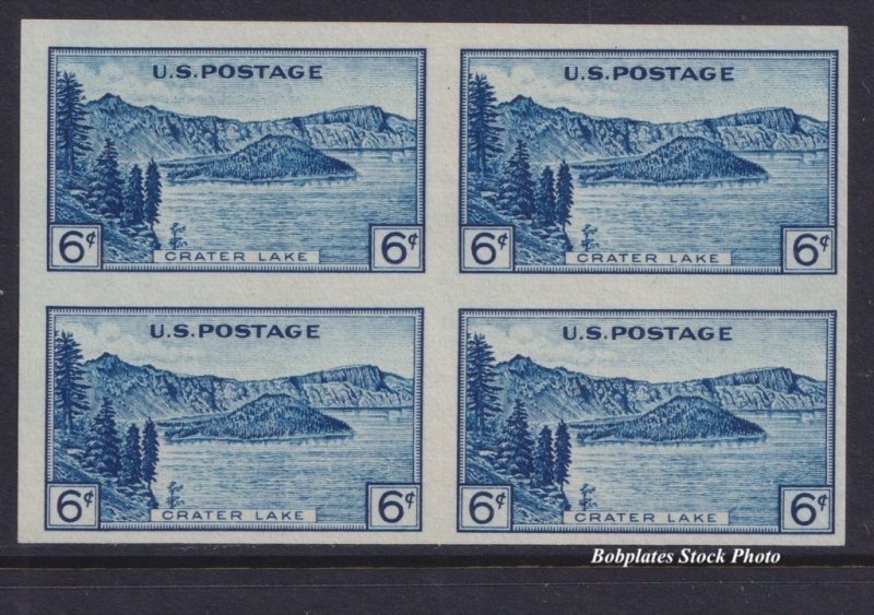 BOBPLATES US #761 Crater Lake Block of 4 F-VF NH SCV=$9.6+