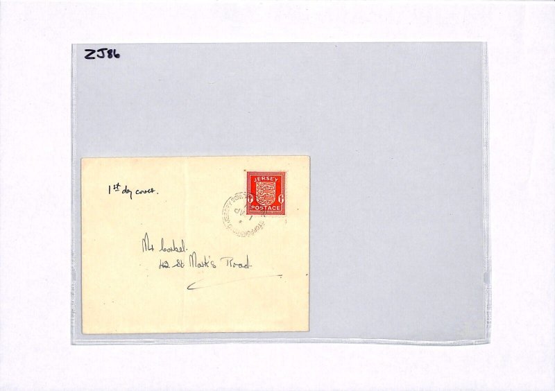 GB Channel Islands JERSEY FDC WW2 *Stopford Rd* CDS 1941 First Day Cover ZJ86