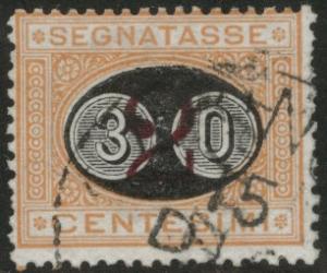 Italy Scott J27 postage due stamp CV$4.50 1890