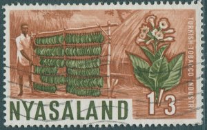 Nyasaland 1964 SG206 1/3d Tobacco Industry FU