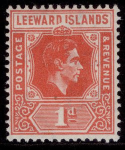 LEEWARD ISLANDS GVI SG99da, 1d red, LH MINT. Cat £250. DI FLAW