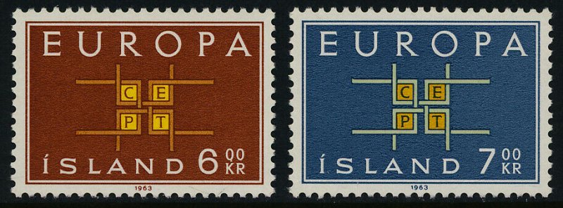 Iceland 357-8 MNH Europa