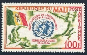 Mali C11,MNH.Michel 25. Admission to UN, 1961. Birds.