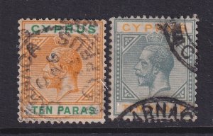 Cyprus, Scott 72-73 (SG 85-86), used