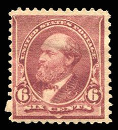 United States, 1890-93 #224 Cat$60, 1890 6c brown red, hinged