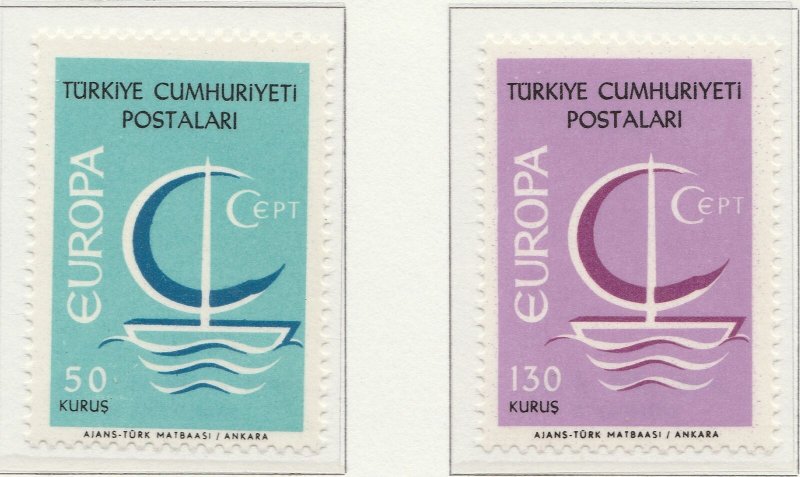 EUROPE CEPT 1966 MNH** TURKEY A27P60F26331-