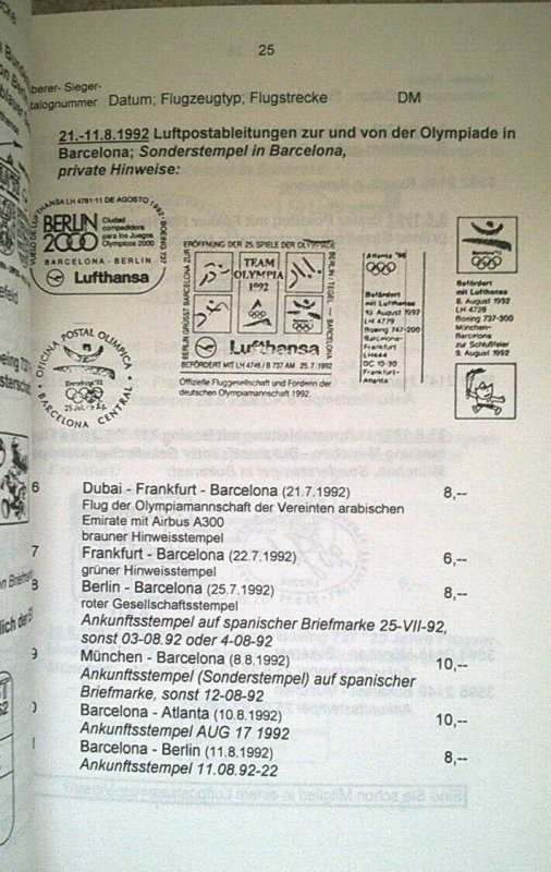 KATALOG DER DEUTSCHEN LUFTPOST - LUFTHANSA 1955-98 - Germany Flight Covers