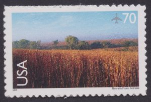 US C136 Airmail Nine-Mile Prairie 70c single (1 stamp) MNH 2001