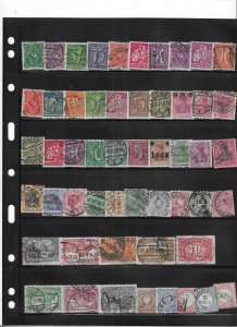 GERMANY COLLECTION ON STOCK SHEET MINT/USED
