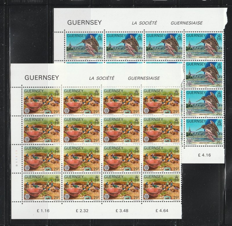 Guernsey 240-245 Blocks Of 16 Set MNH Various, 3 Scans (B)