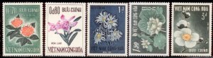 Vietnam 1965 SC# 261-5 Flowers MLH-OG E48