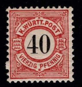 Wurttemberg Scott 65 MH* stamp