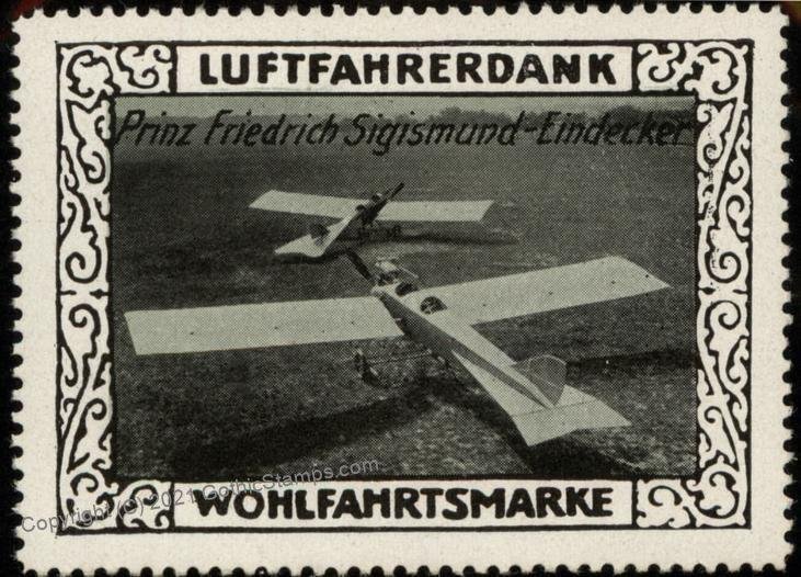 Germany Prinz Friedrich Sigismund WWI Air Force Luftfahrerdank Flight MN G102830