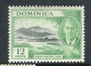DOMINICA; 1951 early GVI Pictorial issue Mint hinged shade of 12c. value