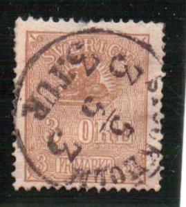Sweden  Scott#  13  Used