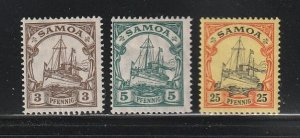 Samoa 57-58, 61 MH Ships