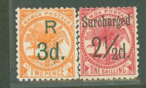 Samoa (Western Samoa) #25/26a Unused